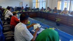Pabung Kodim 0305 Pasaman Mayor Inf Idham Khalid dalam rapat persiapan Teknis TMMN Ke 107 Kabupaten pasaman barat