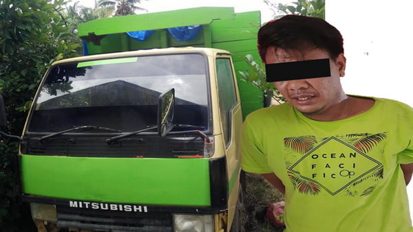 Pencuri Truk beserta truk hasil curiannya
