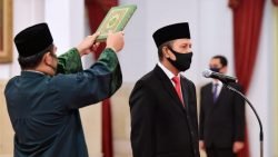 Presiden Joko Widodo melantik Boy Rafli Amar sebagai Kepala BNPT