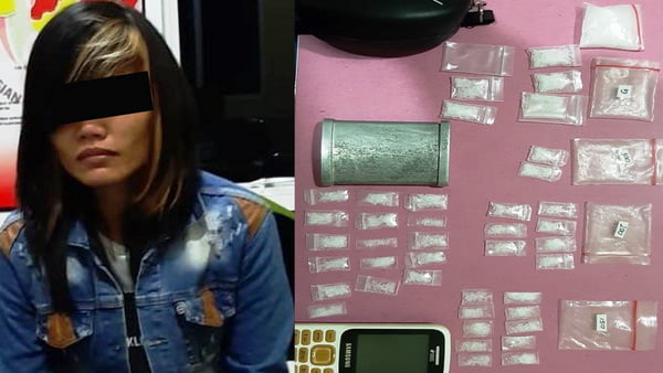 Pelaku pengedar narkoba yang diamankan bersama barang bukti