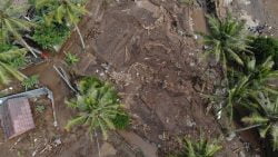 Pantauan udara pascabanjir bandang yang melanda tiga kecamatan di Kabupaten Sukabumi pada Senin (21/9/2020)