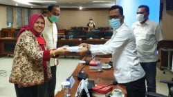 Wakil Ketua Komite II DPD RI Hasan Basri Rapat Dengar Pendapat dengan AJB Bumiputera di Gedung DPD RI, Jakarta