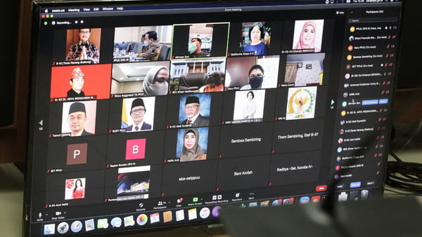 PPUU DPD RI rapat Finalisasi RUU tentang Badan Usaha Milik Desa (BUMDes) secara virtual