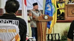 Ketua Ketua DPD RI, AA LaNyalla Mahmud Mattalitti, hadir dalam sidang terbuka Universitas Khairun, Maluku Utara