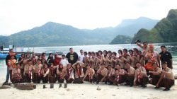 UKM Pramuka Gudep Dharmasraya laksanakan pelantikan anggota baru di Pulau Pasumpahan