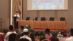 Sambutan Fadly Amran usai terpilih secara aklamasi sebagai Ketua DPW Gebu Minang