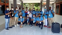 Kontingen Sepak Takraw Sumbar mendarat di Jayapura Papua