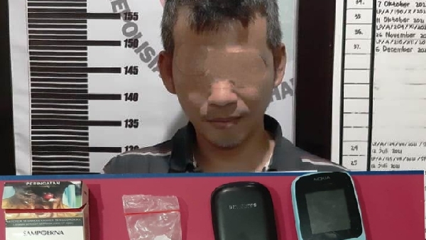 Pelaku narkoba ditangkap polisi