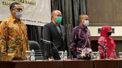 Ketua DPRD Sumbar Supardi saat menghadiri acara Peningkatan Kapasitas PSM se-Sumbar, Sabtu (20/3/2022).