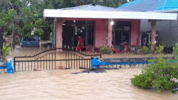 Kondisi rumah warga yang terdampak banjir di Kabupaten Toli-toli, Sulawesi Tengah, Rabu (23/3)