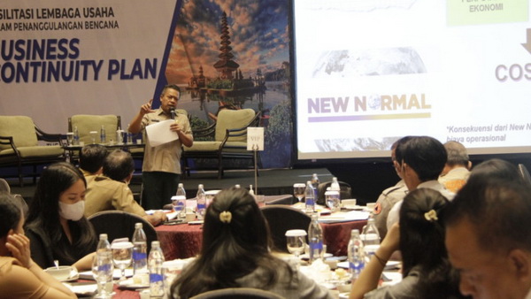 Badan Nasional Penanggulangan Bencana (BNPB) melalui Direktorat Kesiapsiagaan rutin mengadakan Fasilitasi Lembaga Usaha Dalam Penanggulangan Bencana, kesempatan kali ini dihelat di Kabupaten Badung, Bali pada tanggal 23 dan 24 Mei 2022. (Direktorat Kesiapsiagaan BNPB)