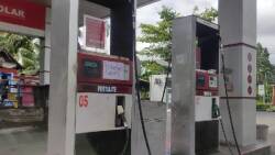 Kondisi SPBU di Surabayo, Lubuk Basung.