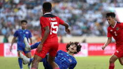 Timnas U-23 Indonesia saat menghadapi Thailand Timnas U-23 Indonesia saat menghadapi Thailand