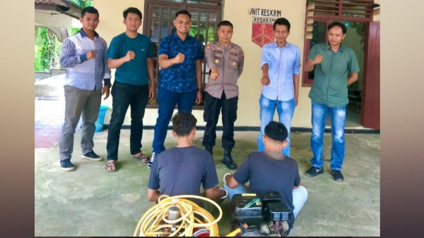 Dua pelaku maling dan Penadah diamankan polisi