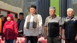 Supardi saat membuka Kejuaraan Terbuka Pencak Silat Minsai Al Fitrah Karang Taruna Sopan Santun Tingkat SD/SLTP/SLTA Sumbar-Riau-Jambi Tahun 2022, di Payakumbuh,