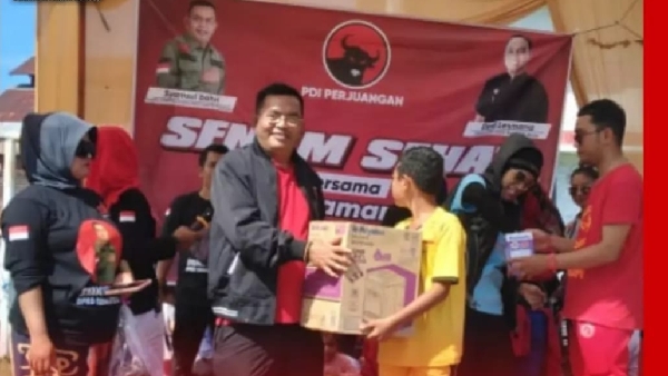 Syamsul Bahri dengan masyarakat di daerah pemilihannya