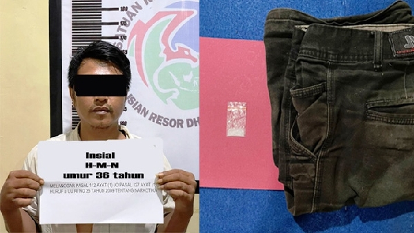 Pelaku narkoba di Dharmasraya bersama barang bukti
