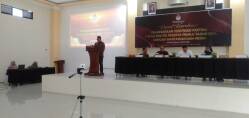 Rakor Verifikasi Virtual Parpol Peserta Pemilu bersama wartawan Padang Panjang