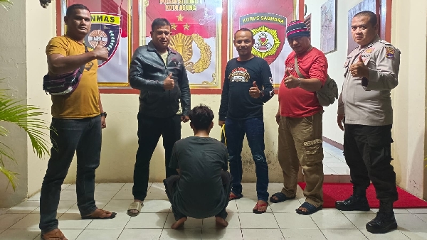 Anggota satuan unit Reskrim Polsek Sitiung 1 Koto Agung berhasil menangkap MLN di Musi Rawas