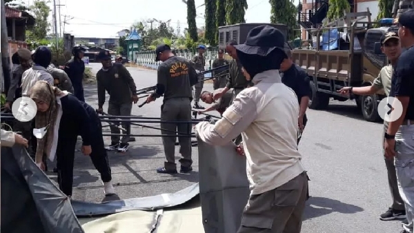 Penertiban PKL oleh Satpol PP Padang