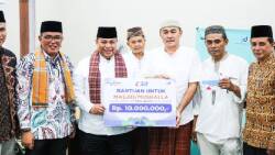 Rombongan Tim III Safari Ramadhan Provinsi Sumatera Barat yang dipimpin Ketua DPRD Sumbar Supardi, SH,