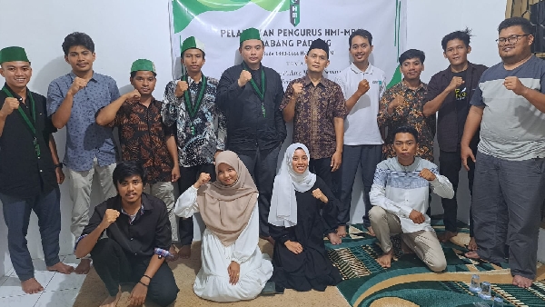 PB HMI MPO melantik Kepengurusan Himpunan Mahasiswa Islam Majelis Penyelamat Organisasi (HMI MPO) Cabang Padang