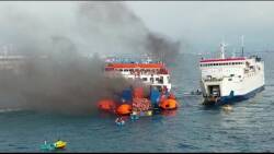 Kapal Feri Terbakar