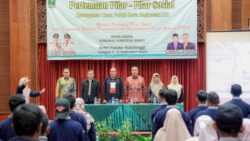 Ketua DPRD Sumbar, Supardi pada kegiatan Pertemuan Pilar-Pilar Sosial Angkatan XI yang digelar, Senin (28/8)