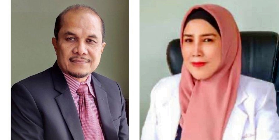 Adrial, Direktur Perumda Tirta Serambi dan dr.Lismawati Direktur RSUD Padang Panjang