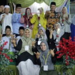 Ketua Sementara DPRD Sumbar, Evi Yandri Rajo Budiman ketika menghadiri acara penutupan Semarak Idul Adha