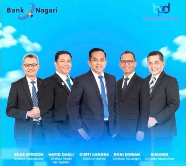 Jajaran Direksi Bank Nagari.