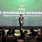 Menag RI, Nasaruddin Umar saat membuka Rakornas BAZNas 2025 .(foto Humas BAZNas RI).