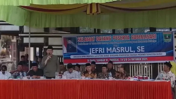 Anggota DPRD Sumbar, Jefri Masrul