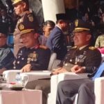 Ketua DPRD Sumbar, Drs. H. Muhidi, MM., menghadiri upacara HUT TNI